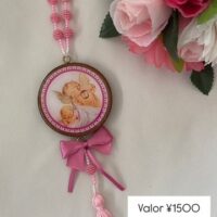 Adorno de berço/porta cor rosa