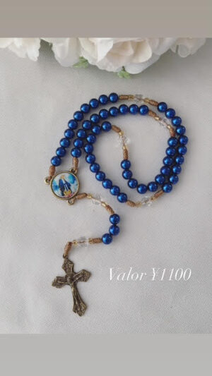 Terço azul Nossa Senhora das graças