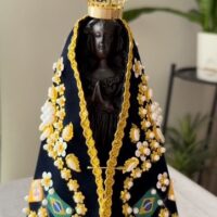 Imagem em resina Nossa Senhora Aparecida 25 cm