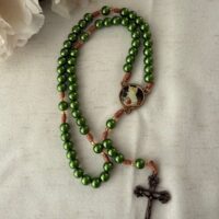 Terço Anjo da guarda verde