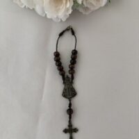 Terço para carro madeira Nossa Senhora Aparecida