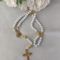 Terço branco Nossa Senhora Aparecida