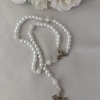 Terço branco Espírito Santo