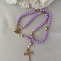 Terço lilas Nossa Senhora Aparecida