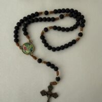 Terço preto São Rafael
