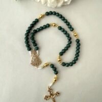 Terço verde Nossa Senhora Aparecida