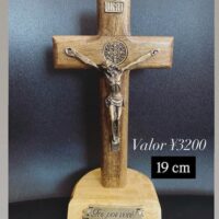 Crucifixo mesa "Foi por você" 19 cm