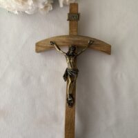 Crucifixo parede curvado 33 cm