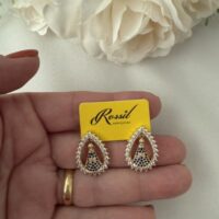 Semijoia brinco gota Nossa Senhora Aparecida