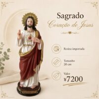 Imagem Sagrado Coração de Jesus 20cm